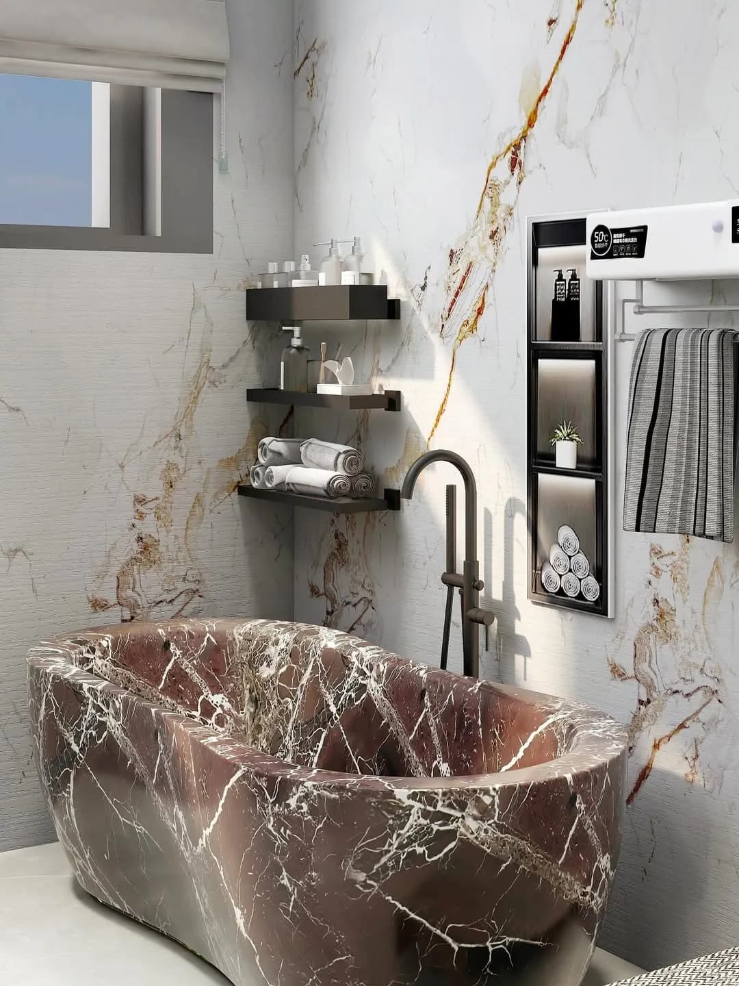 Marble bathroom at Terra Nova